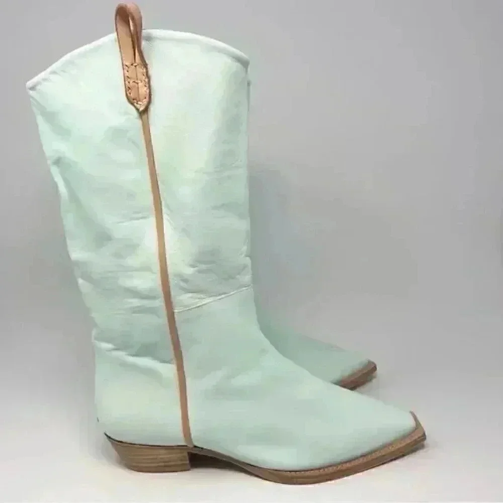 NWOT Free People We The Free Montage Tall Cactus Milk boots